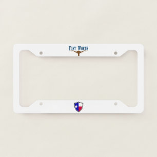 Fort Worth (Texas) city flag  License Plate Frame