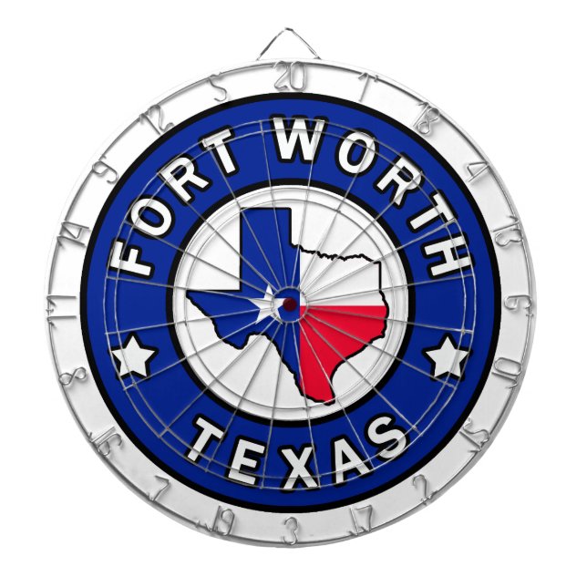 Fort Worth Texas Dart Board (Front)
