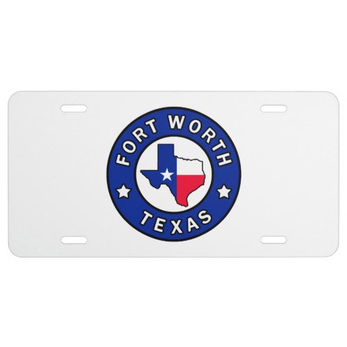 Fort Worth Texas License Plate