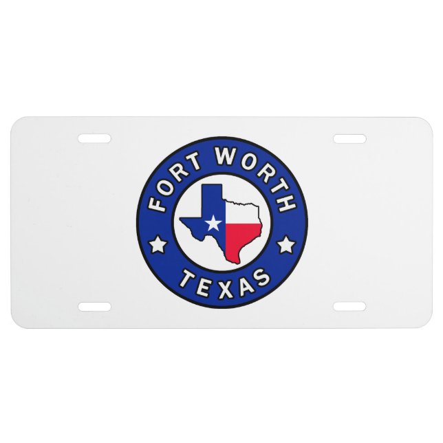 Fort Worth Texas License Plate (Front)