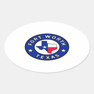 Fort Worth Texas Oval Sticker