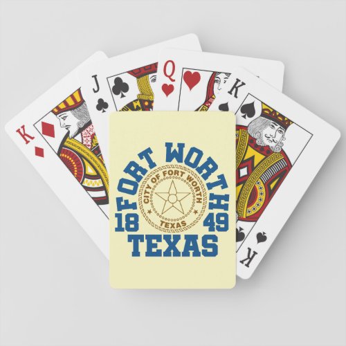 Fort WorthTexas Poker Cards