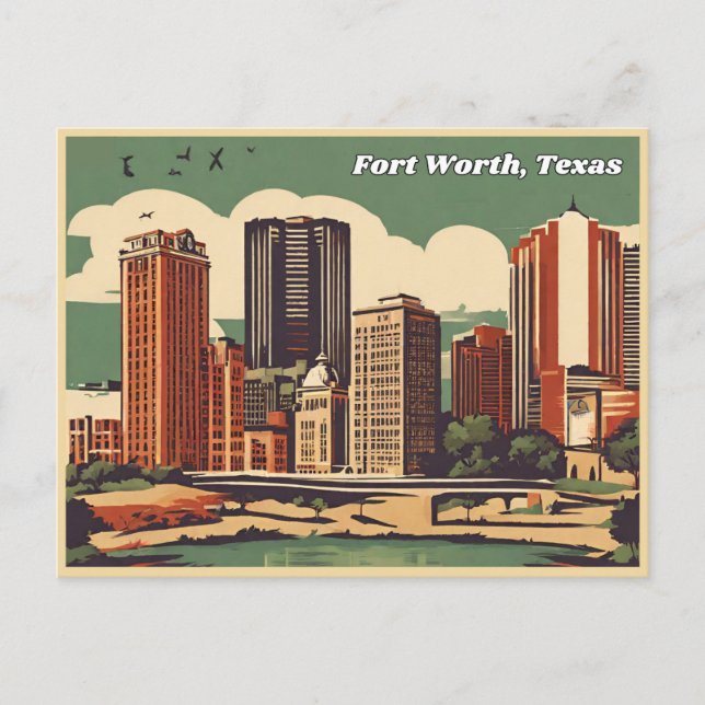 Fort Worth Texas Postcard (Front)