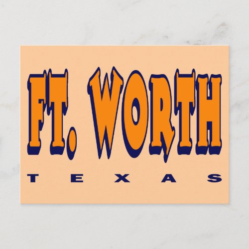 FORT WORTH TEXAS POSTCARD