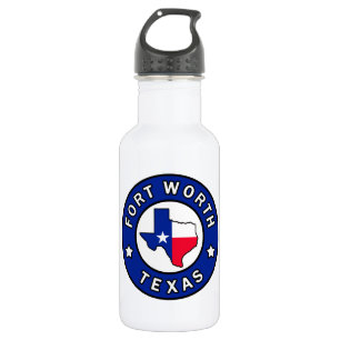 Fort Worth Texas Stainless Steel Water Bottle