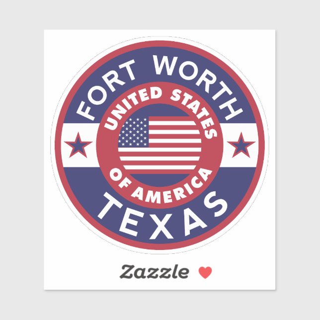 FORT WORTH, Texas Sticker (Sheet)