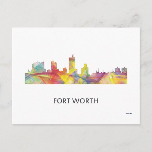 FORT WORTH TEXAS WB1 _ POSTCARD