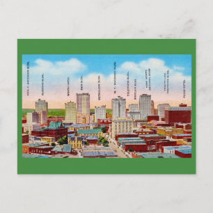 Fort worth TX Downtown Postcard