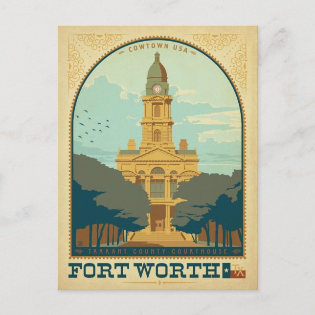 Fort Worth, TX Postcard (Front)