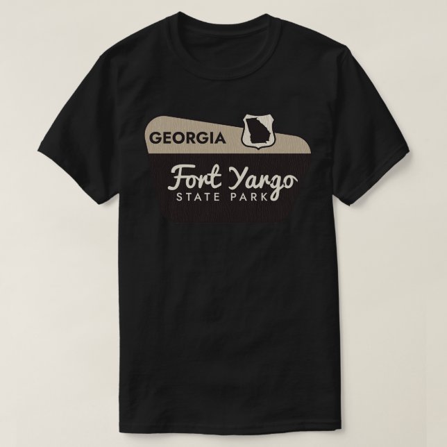 Fort Yargo State Park Georgia Welcome Sign T-Shirt (Design Front)