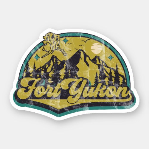 Fort Yukon Alaska Show Your Love for the Arctic  Sticker