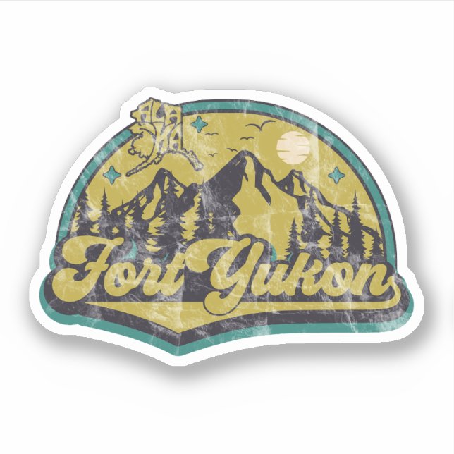 Fort Yukon Alaska: Show Your Love for the Arctic  Sticker (Front)