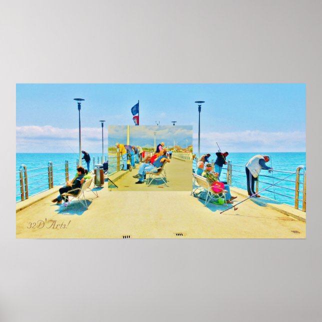 Forte dei Marmi Pier Daydream, Poster Print (Front)