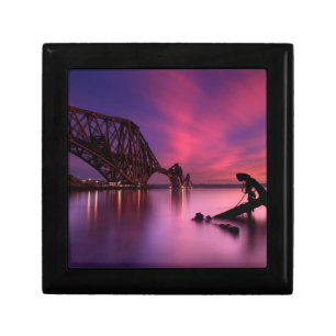 Forth Rail Bridge At Sunset   Scotland Keepsake Box