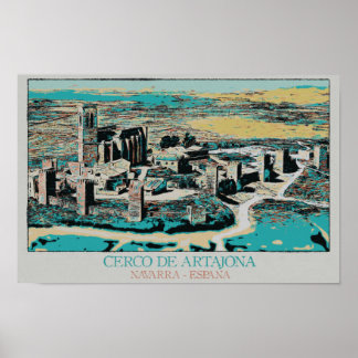 Fortified Town of Artajona, Navarre, Spain Poster