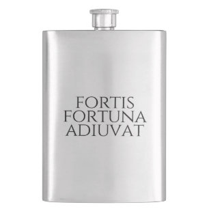 Fortis Fortuna Adiuvat Flask