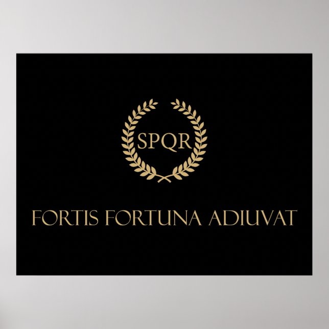 Fortis Fortuna Adiuvat - Fortune Favors The Brave Poster (Front)