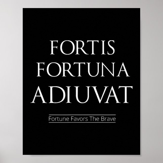 Fortis Fortuna Adiuvat Fortune Favors The Brave  Poster (Front)
