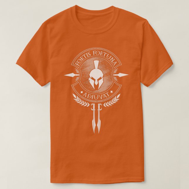 Fortis Fortuna Adiuvat Latin  T-Shirt (Design Front)