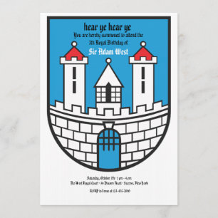Fortress Birthday Party Invitation