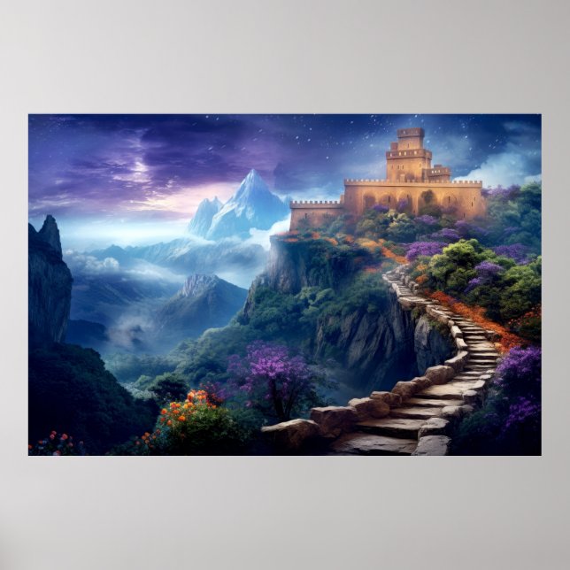 Fortress Castle Otherworldly Dimension Fantastic Poster (Front)