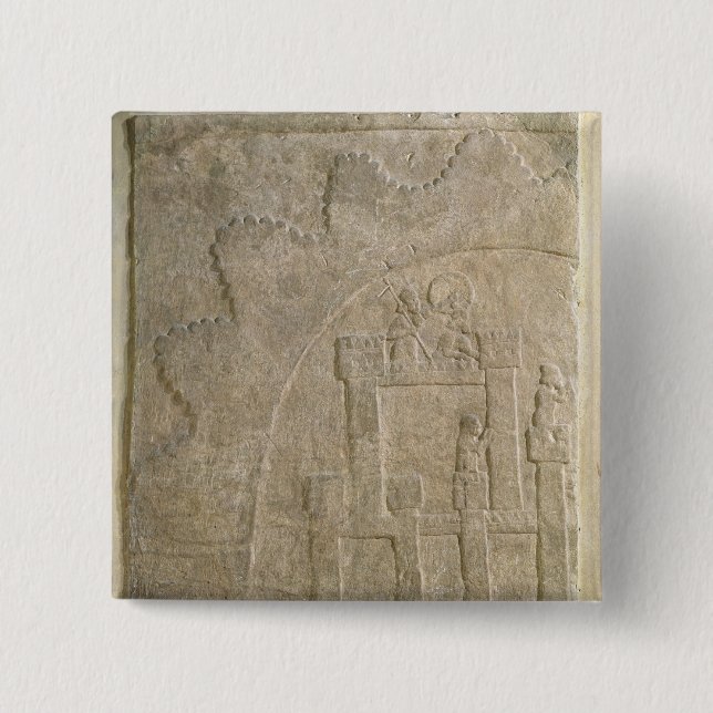 Fortress under Siege, from Nimrud, Iraq Pinback Button (Front)