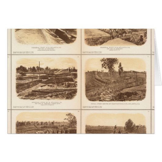Forts, batteries, Atlanta, Ga Cards (Front Horizontal)