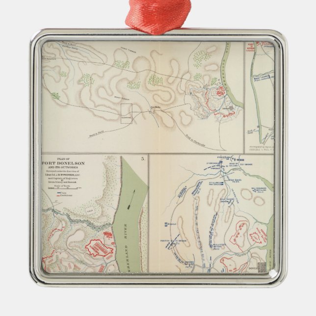 Forts Henry & Donelson Metal Ornament (Front)