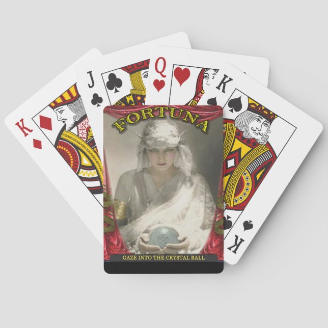Fortuna Roman Goddess of Luck Poker Cards (Back)