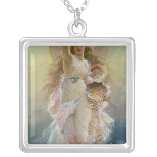 Fortuna Silver Plated Necklace (Front)