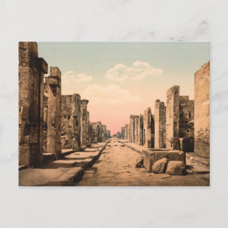 Fortuna Street, Pompeii, Campania, Italy Postcard