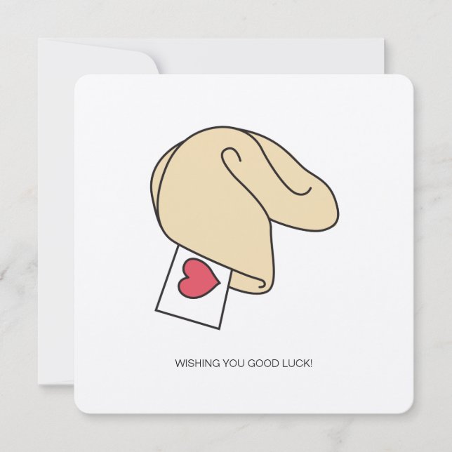 Fortune Cookie Good Luck Card (Front)