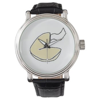 Fortune Cookie Lucky Chinese Food Cartoon Watch by CorgisandThings at Zazzle