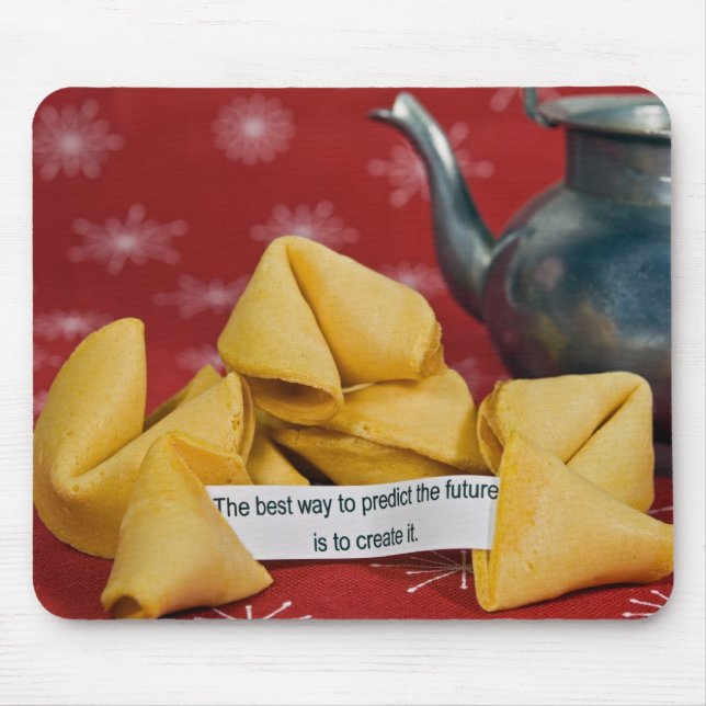 fortune cookie with teapot mouse pad (Front)