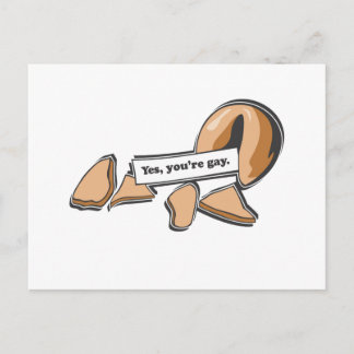 Fortune Cookie - You are gay Postcard