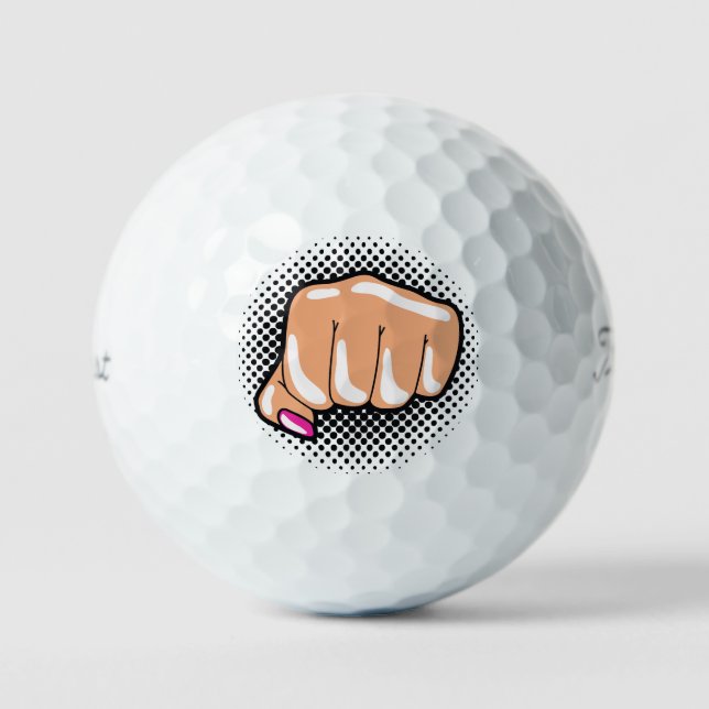 "Fortune Fairway: The GOOD LUCK Golf Ball" Balls (Front)