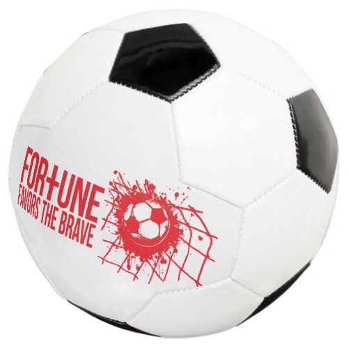 Fortune favors the brave England football Soccer Ball