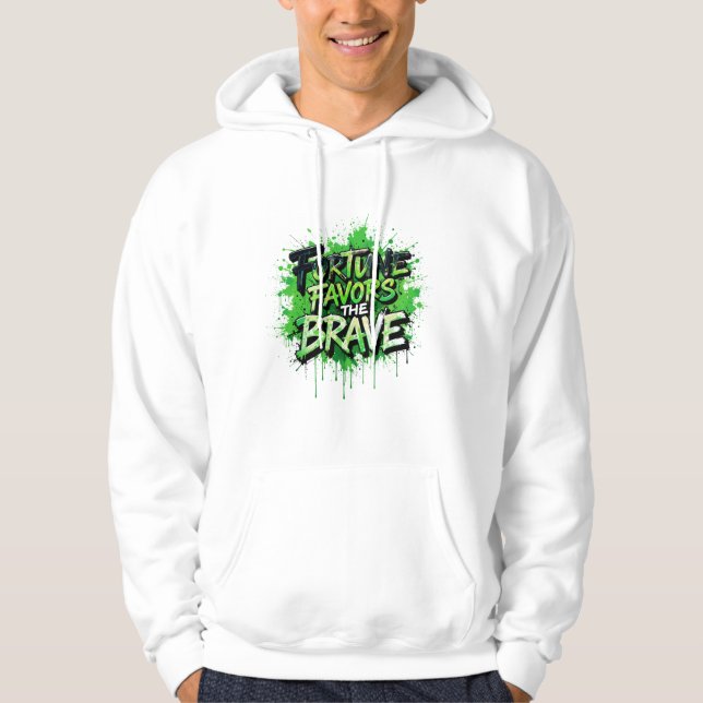 Fortune Favors the Brave Hoodie (Front)