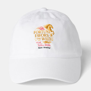 Fortune Favors the Wild Art Year of the Horse 2026 Hat