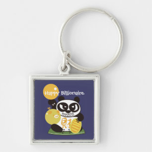 Fortune Panda God Keychain