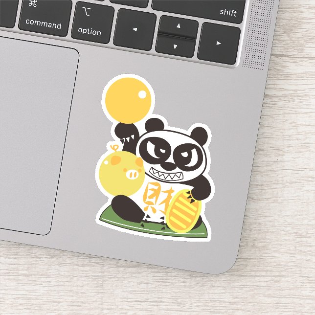 Fortune Panda God Sticker (Detail)