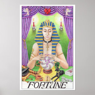 Fortune tarot card poster