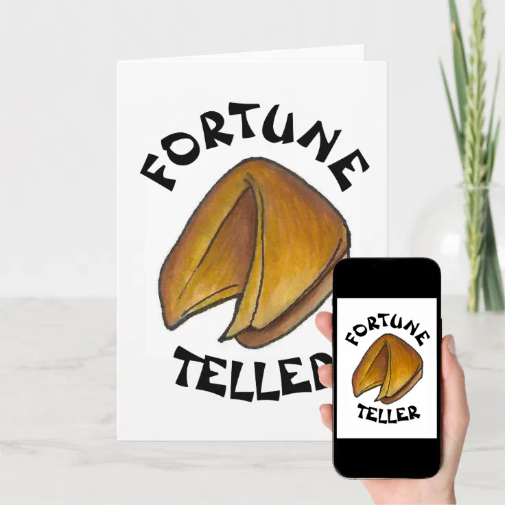 Fortune Teller Cookie Chinese Restaurant Good Luck Card | Zazzle