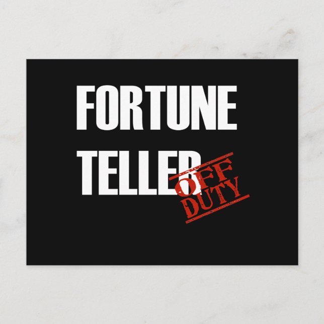 FORTUNE TELLER DARK POSTCARD (Front)