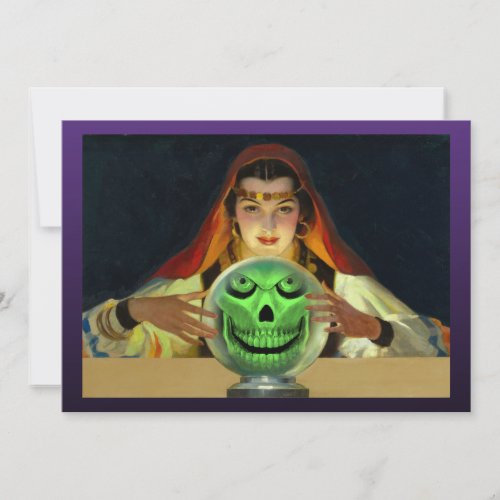 Fortune Teller Halloween Party Invitations