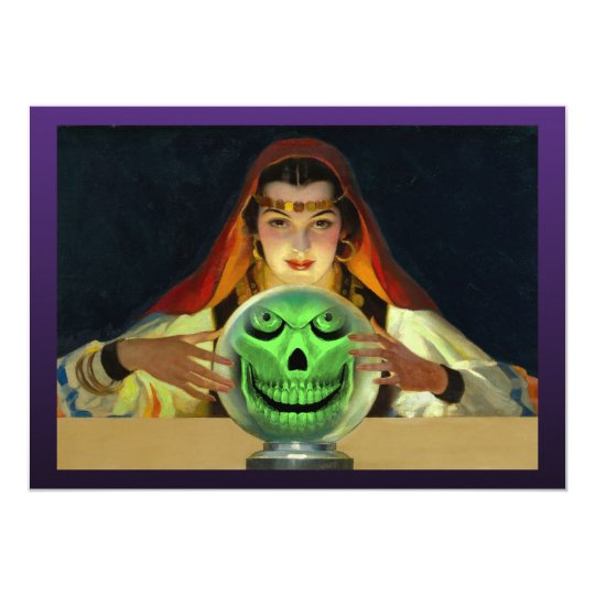 Fortune Teller Halloween Party Invitations Zazzle