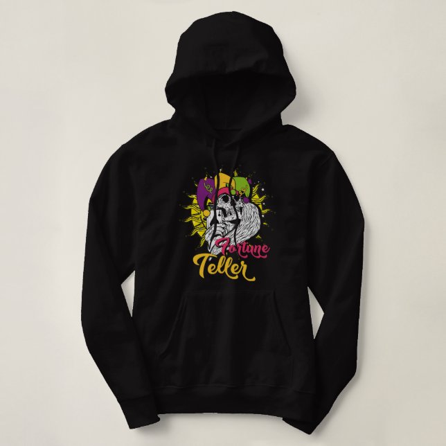 Fortune Teller Magic Occult Tarot Cards Hoodie (Design Front)