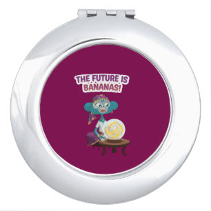 Fortune teller monkey compact mirror