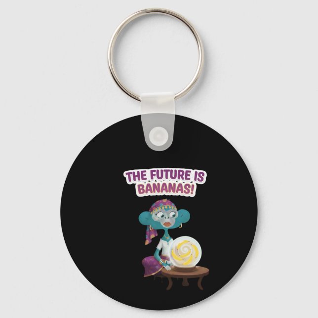 Fortune teller monkey keychain (Front)