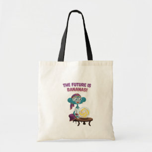 Fortune teller monkey tote bag